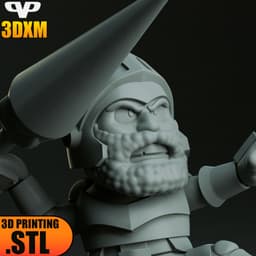 Arthur Ghost and Goblins Chibi STL for 3D Printing ChibiSTL 3DXM 3d model