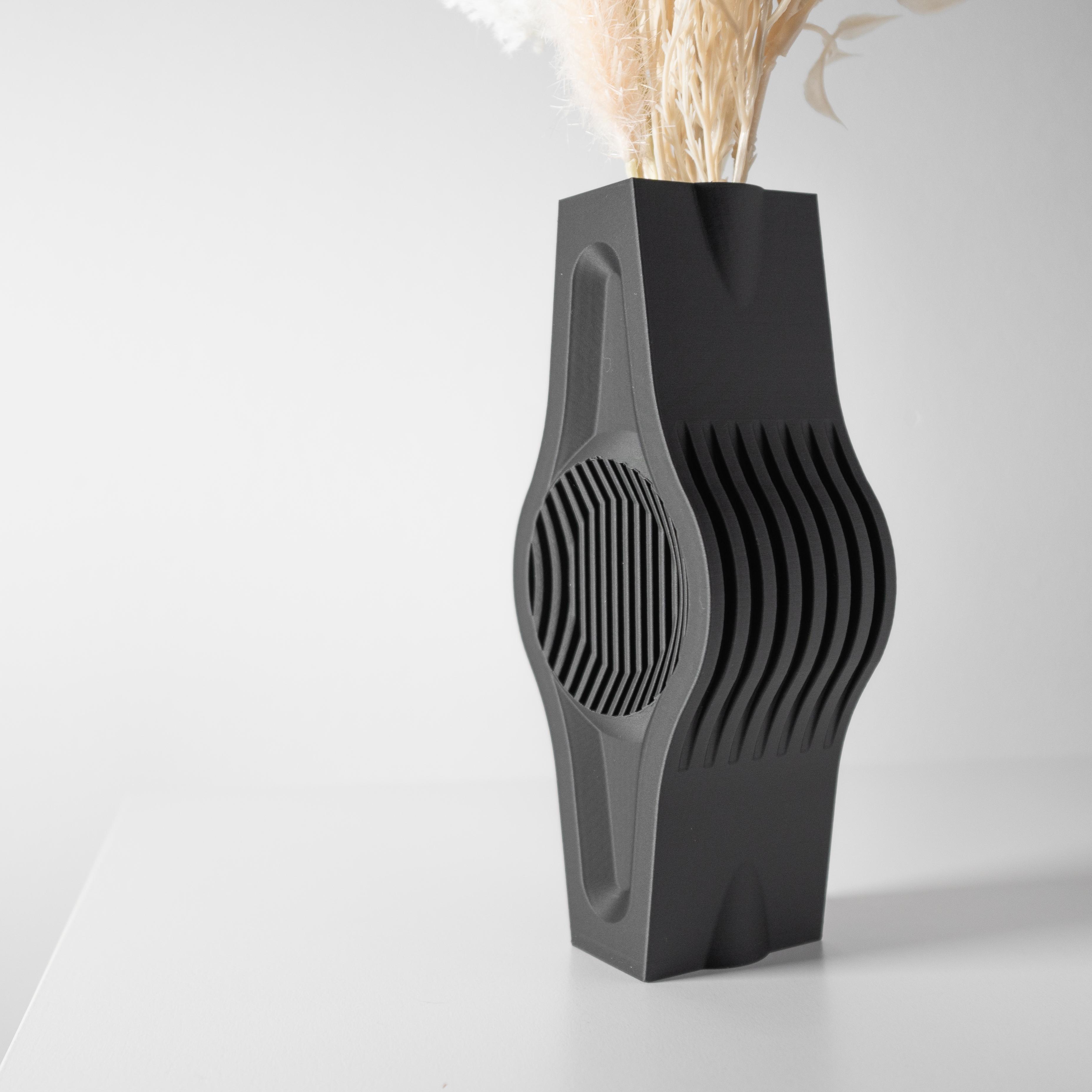The Miro Vase, Modern and Unique Home Decor for Dried and Preserved Flower Arrangement  | STL File 3d model