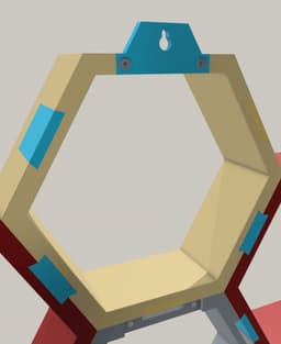 Honeycomb Modular shelf Unit 3d model