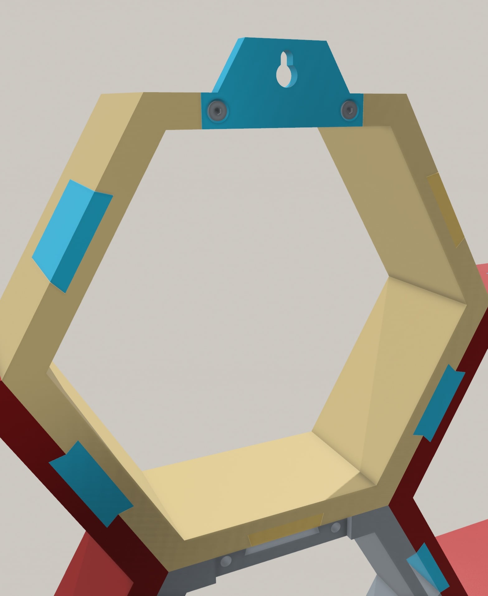 Honeycomb Modular shelf Unit 3d model