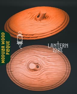 Modular Wood Plaque (All In One) (Pre Supported) 3d model