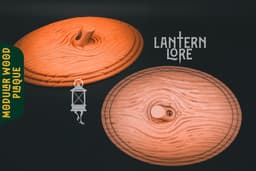 Modular Wood Plaque (All In One) (Pre Supported) 3d model