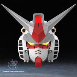 RX-78-2 Mecha Helmet 3D Printer File STL 3d model