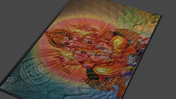 LORD GANESH RELIEF TILE 3d model