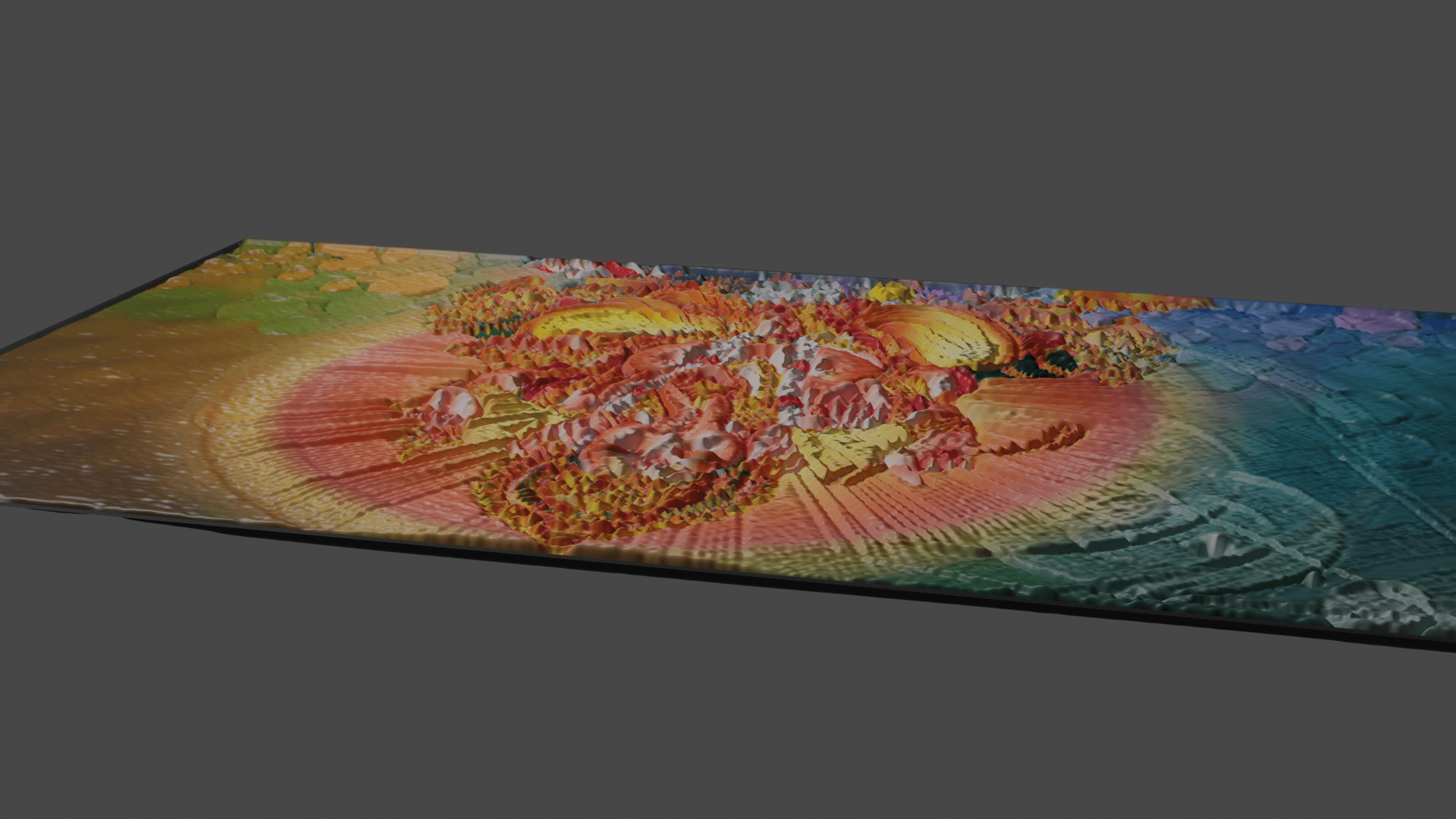 LORD GANESH RELIEF TILE 3d model