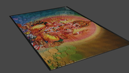 LORD GANESH RELIEF TILE 3d model