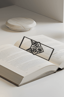 Wolf Bookmark, Creativity Bookmark, Gift Idea 3d model