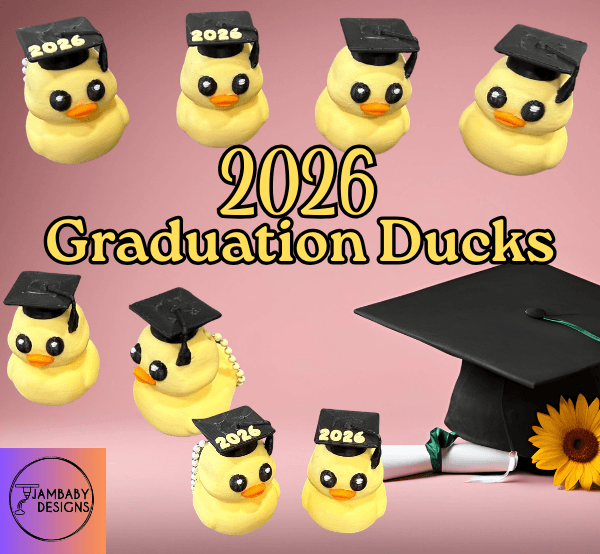 2026 Graduation Duck Keychain and Sculpt 3d model