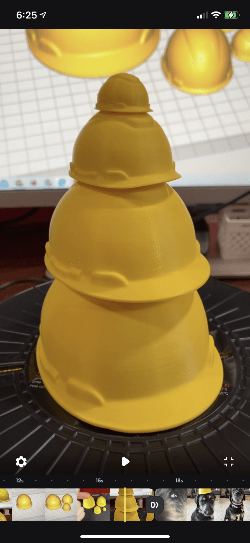3D Scanned Hardhat: Pet Sized 3d model