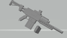 FHW: Scifi Rifle (cosplay) (grim dark) 3d model