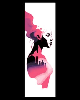 Flows and Shapes Sculpt the Woman - Set of Bookmarks 3d model
