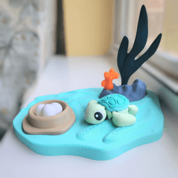 2025 Sea Turtle Flexi with Display 3d model