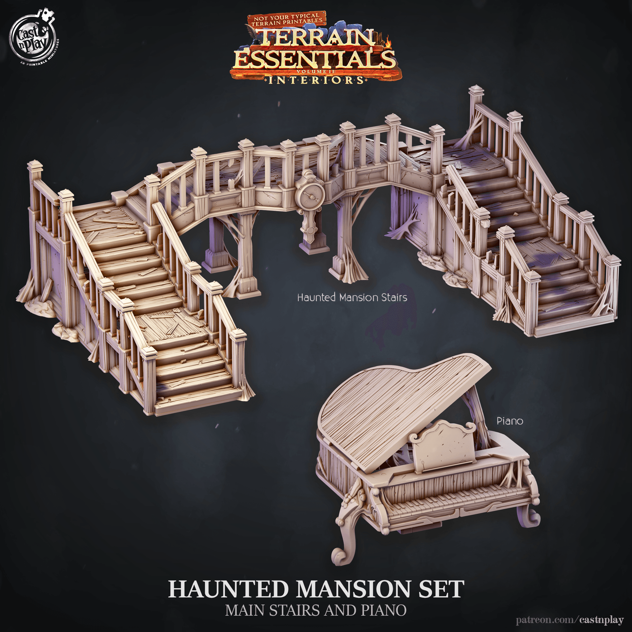 Haunted Mansion Set (Pre 3d model