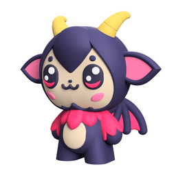 Cute Cryptid Little Jersey Devil 3D Printable Figure 3d model