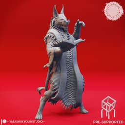 Arcanaloth Spell Caster - Tabletop Miniature (Pre-Supported) 3d model