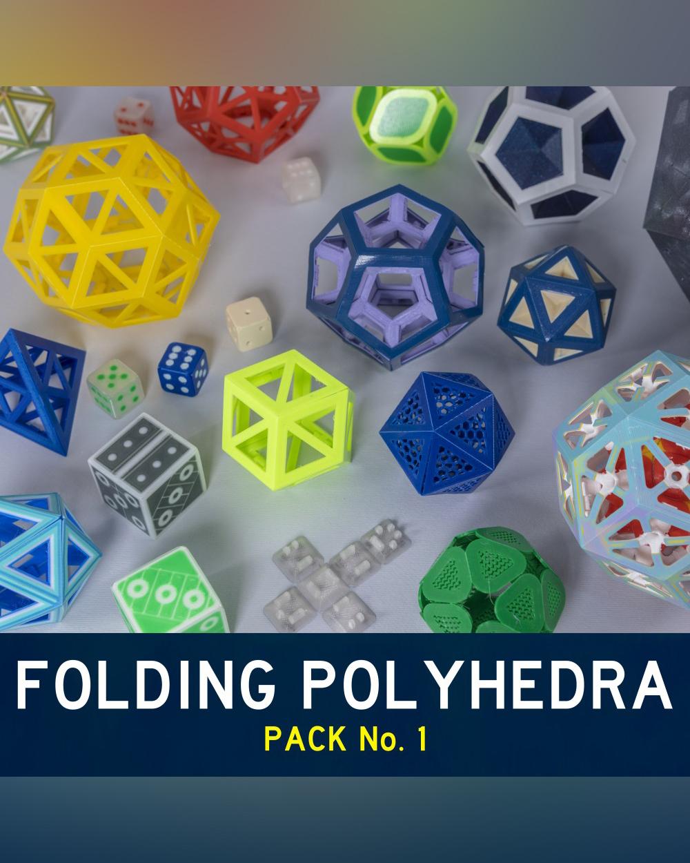 Folding Polyhedra Pack 3d model