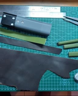Leather Strap Cutter with Blade Storage - Customizable Width 3d model