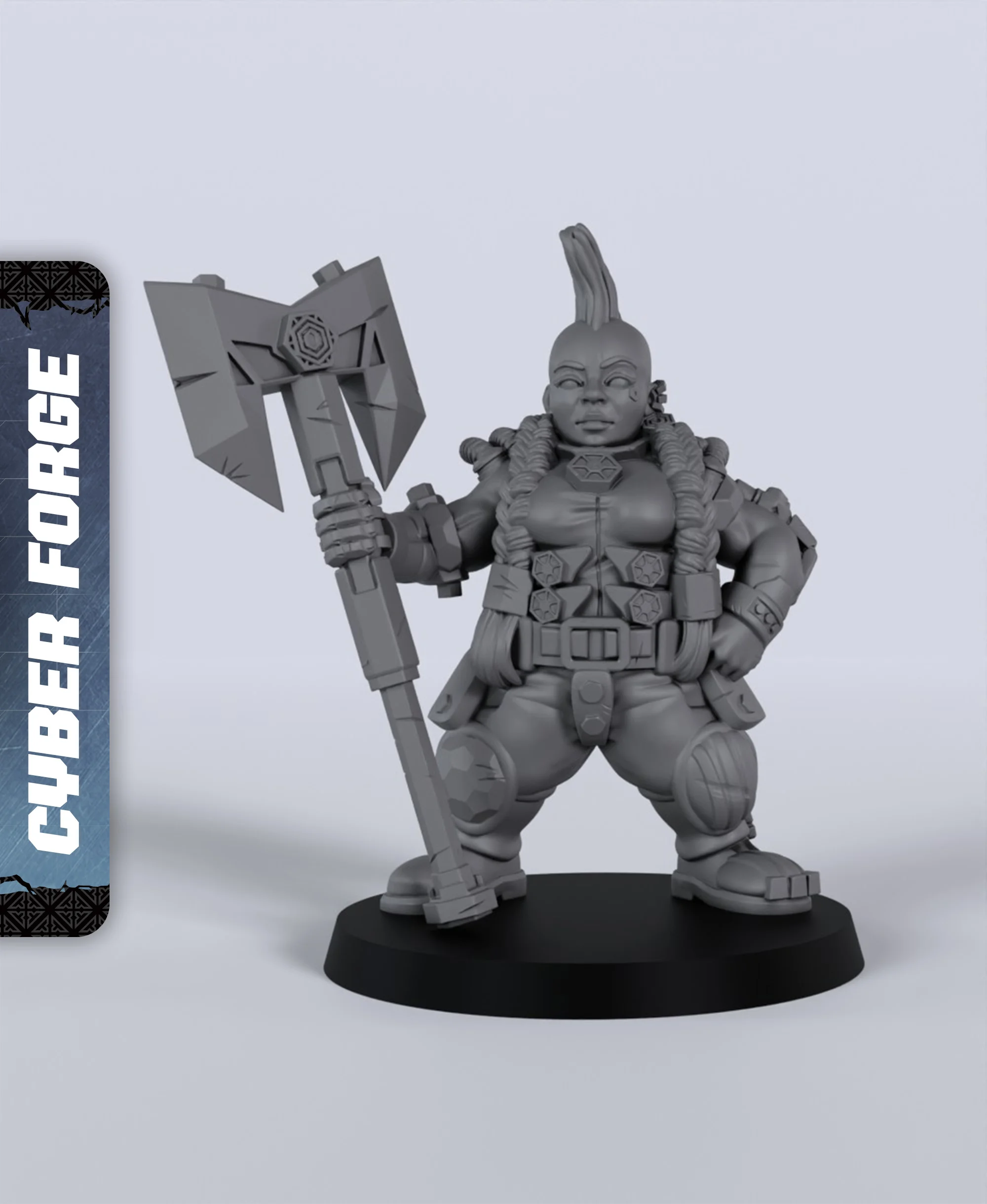 Hela - With Free Cyberpunk - Sci-Fi Gift Ideas for RPG and Wargamers 3d model