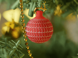 Wavy Christmas Ornament 3d model