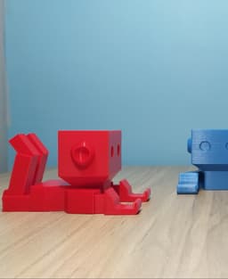 Cute Little Robot Phone Stand - AMS CFS Supported - No Supports 3d model