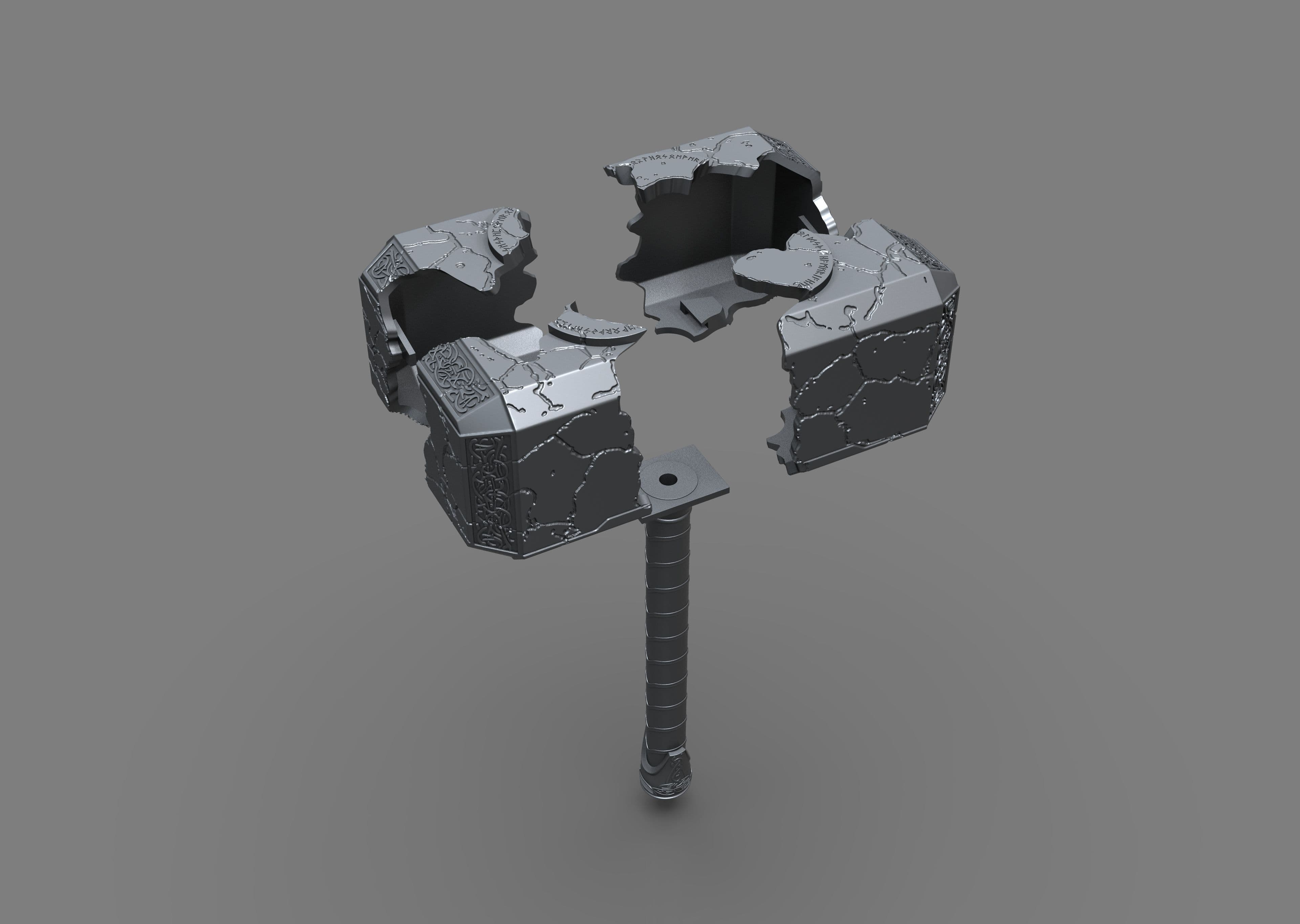 Broken Mjolnir 3d model