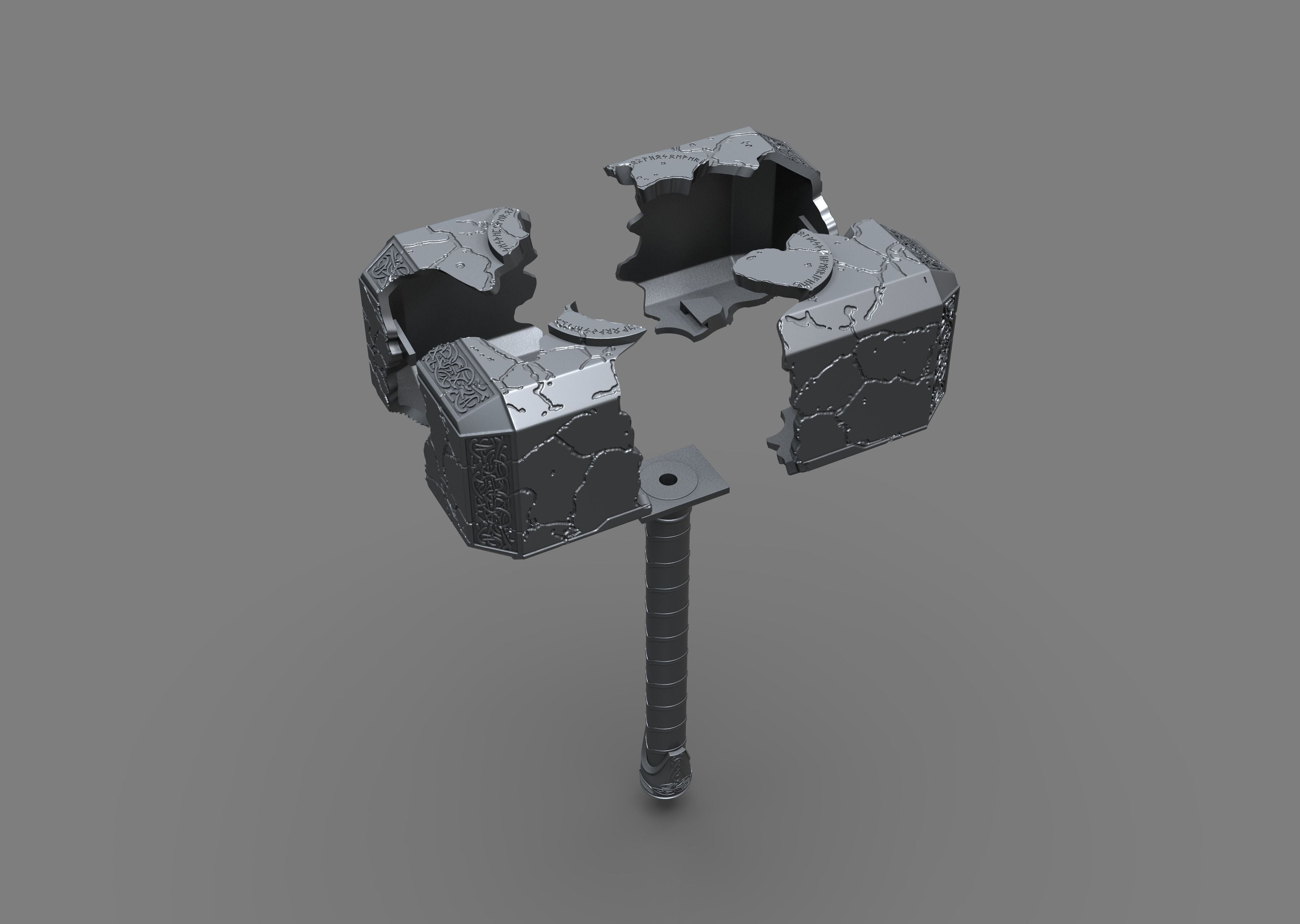 Broken Mjolnir 3d model