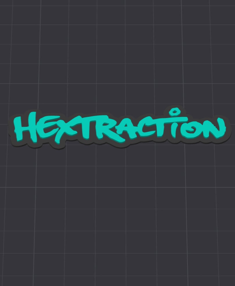 Hextraction Logo 3d model