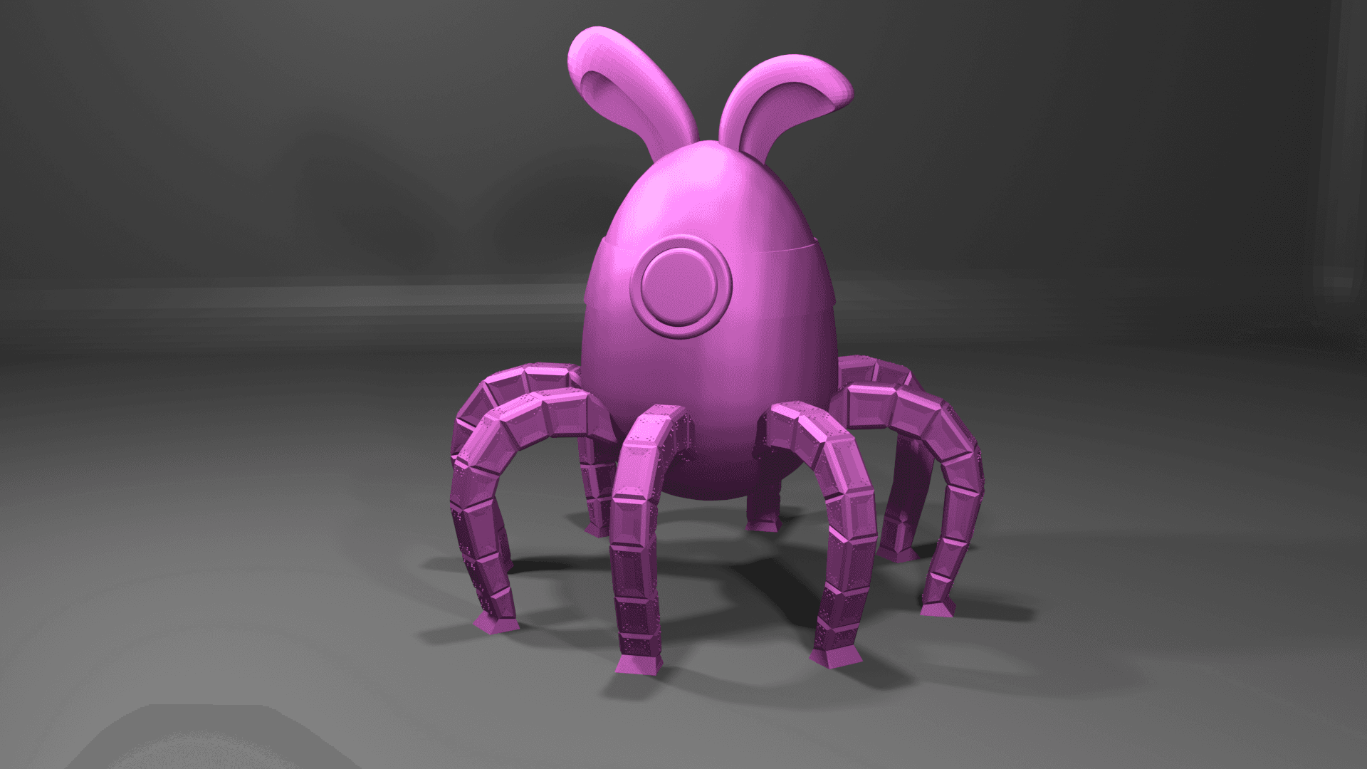 Easter Egg Robot Bunny 3d model