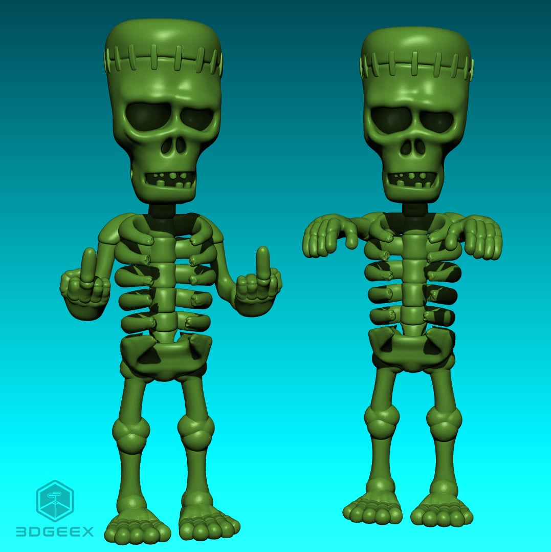 Frankenstein's Skeleton 3d model