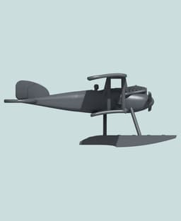 1:144 Albatros W.4 (Early) 3d model