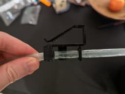 Aquarium pipe clip for water change π 3d model