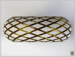Rodin Coil Torus .STL 8 INCHES Diameter Coil | iToroid Vortex Wave Field Generator | 8 inch 3d model