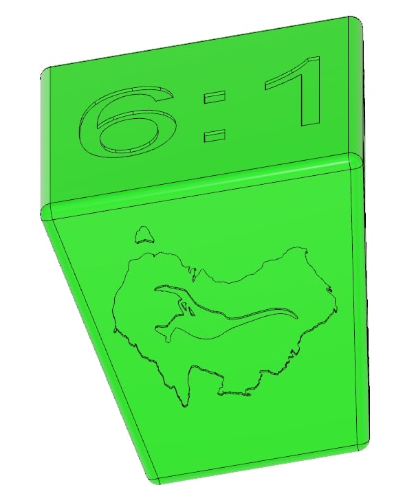 6:1 Dovetail Guide 3d model