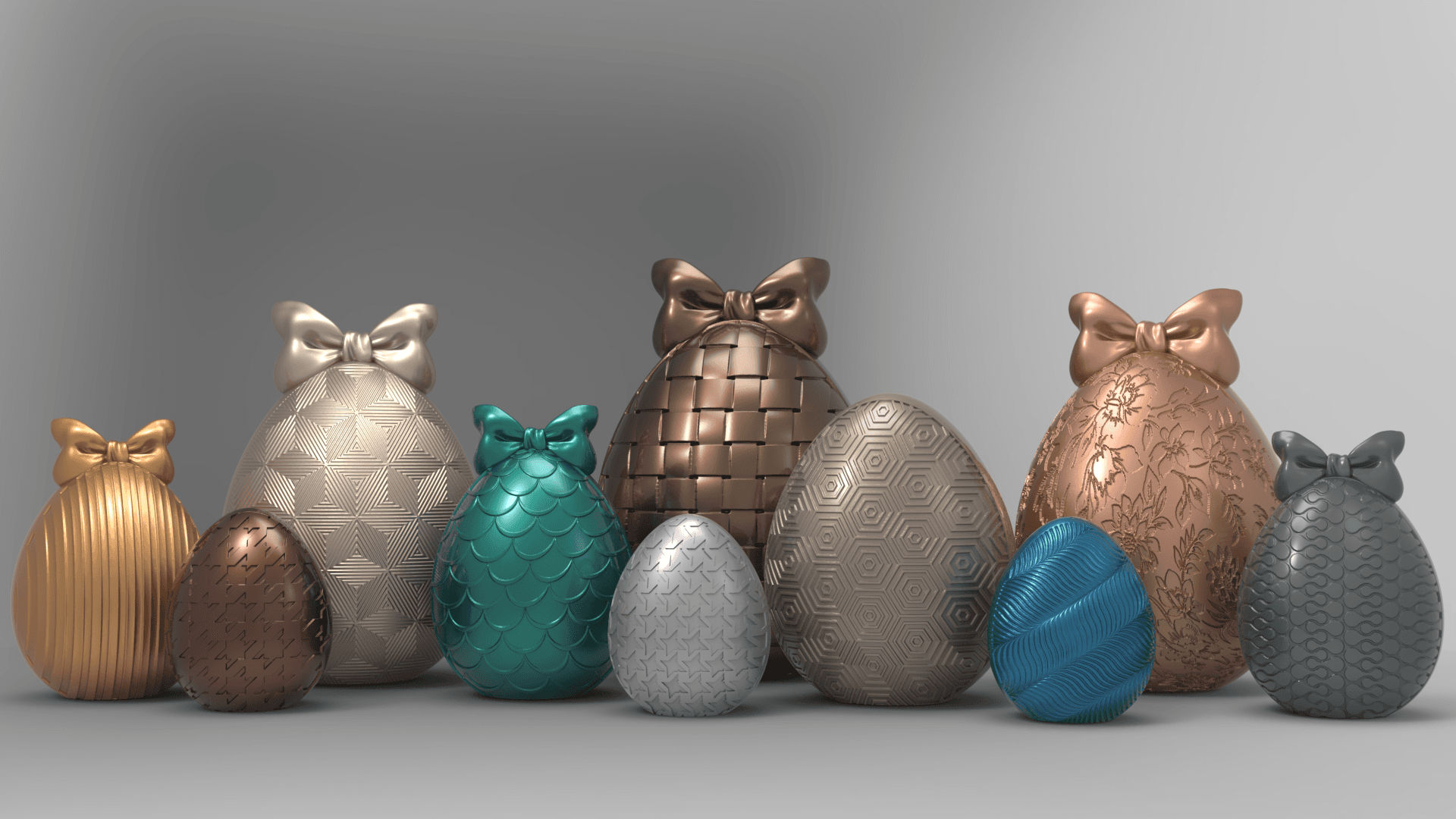 Mermaid Egg Container 3d model