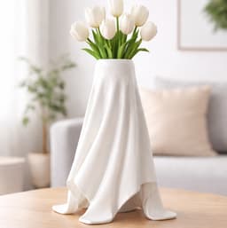 FABRIC DRAPED VASE 3d model