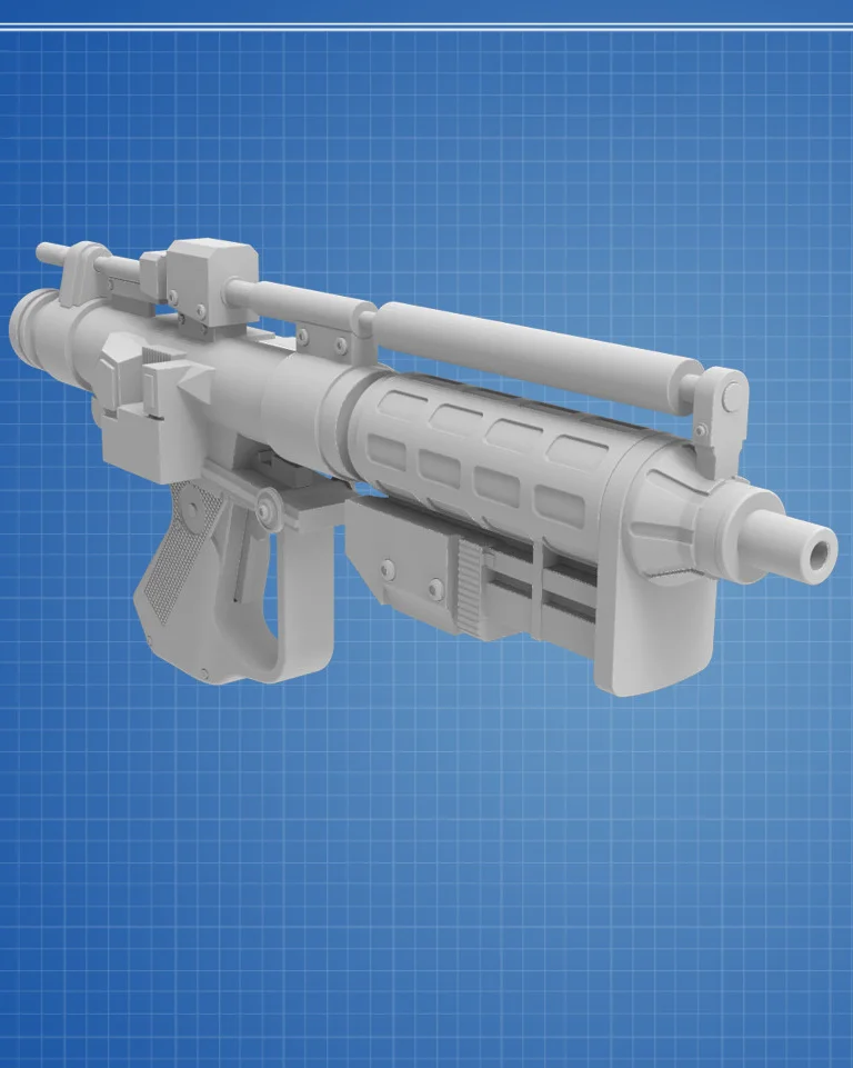 E-5 Blaster Rifle - Star Wars 3d model