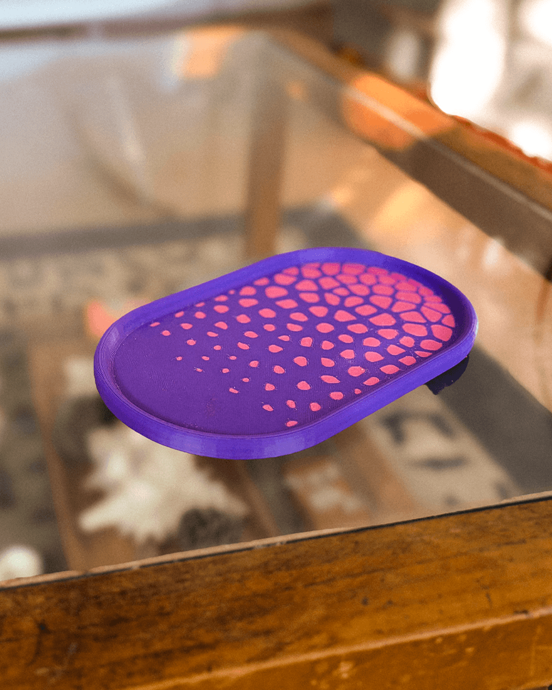 Free Voronoi Drop Tray - Support-free Model - Free 3D Printed Drop Tray for Home 3d model