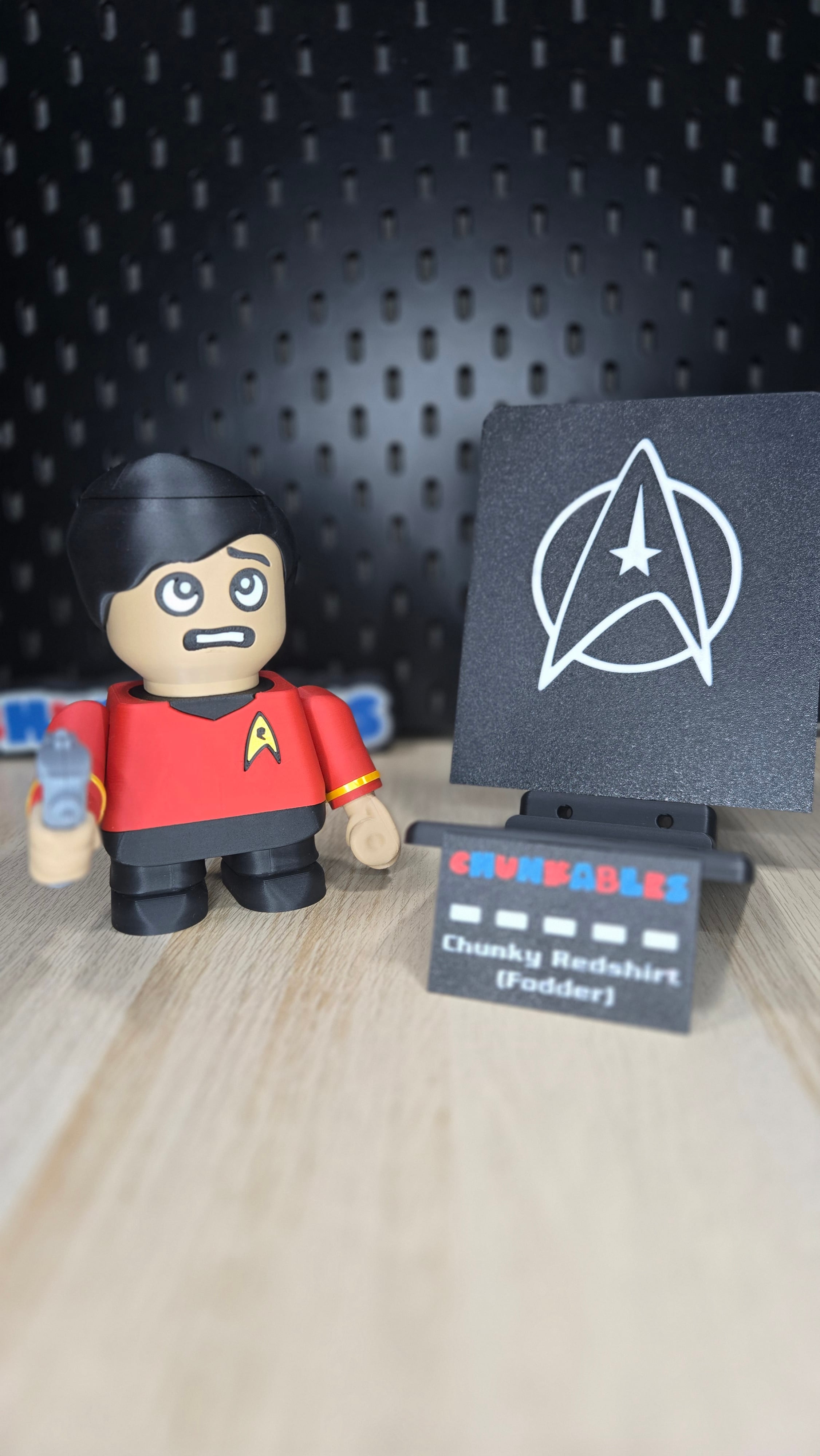 Chunky Redshirt Multicolor Nameplates 3d model