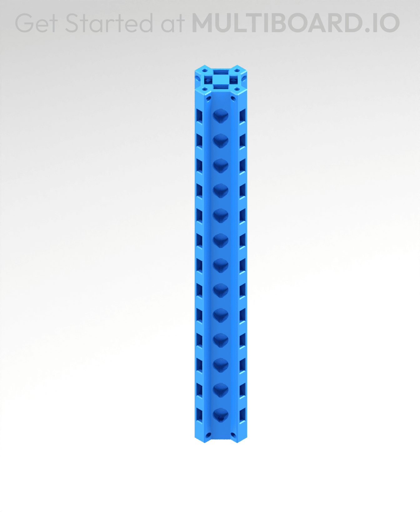 7 MU - Small Thread - X Multiboard Beam 3d model