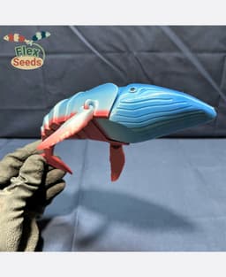 Flexi Humpback Whale (print-in-place) 3d model