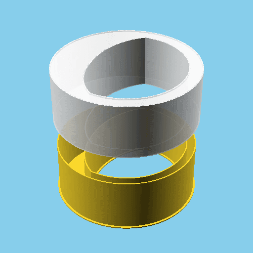 Moon (in circle) phase 10, nestable box (v1) 3d model