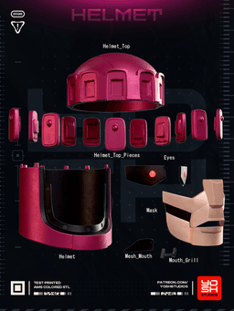 Sentinel Helmet 3D Printer STL 3d model