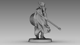 Crimson Shieldmaiden 3d model