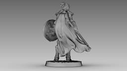 Crimson Shieldmaiden 3d model