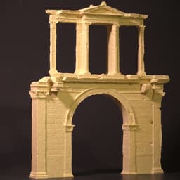 Historic Hadrian's Gate Monument | HO/O Scale 3d model