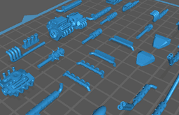 Engine & Accessory Set 1 3d model