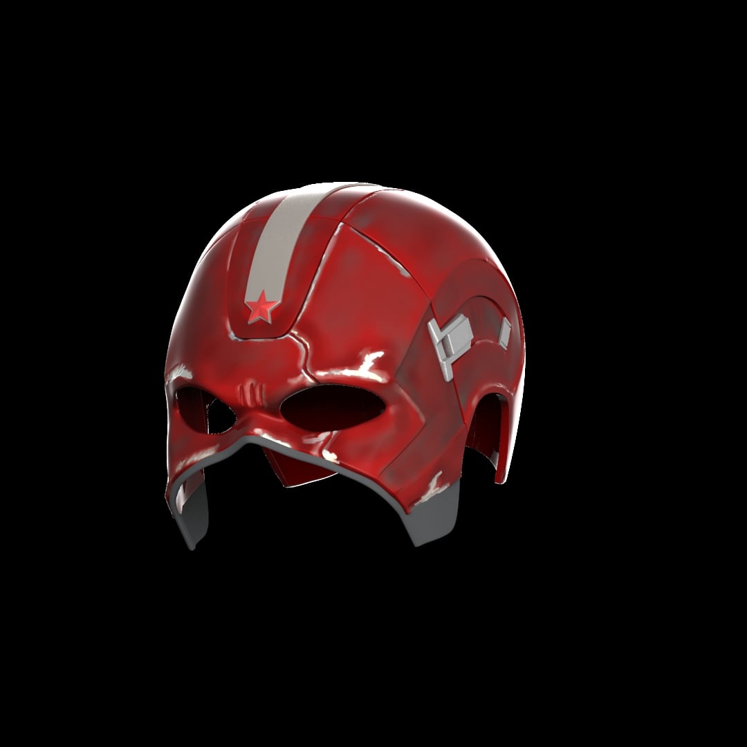 Red Guardian Helmet from Black Widow 3d model