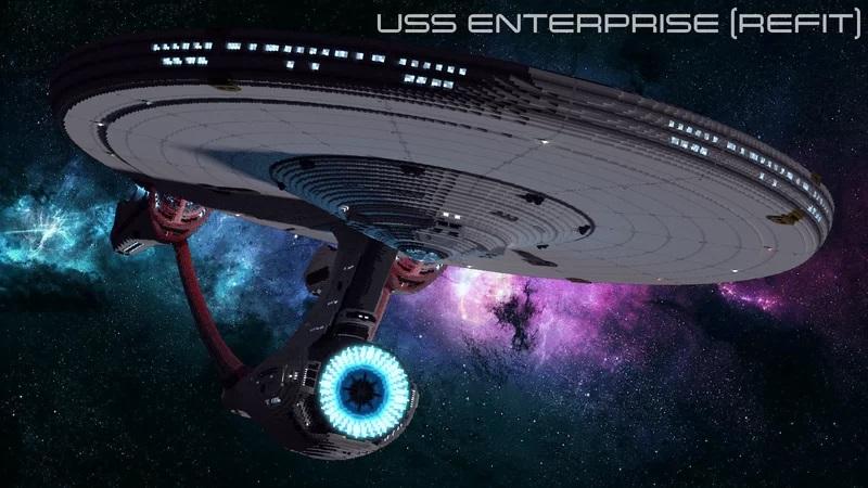 Minecraft USS Enterprise Refit 3d model