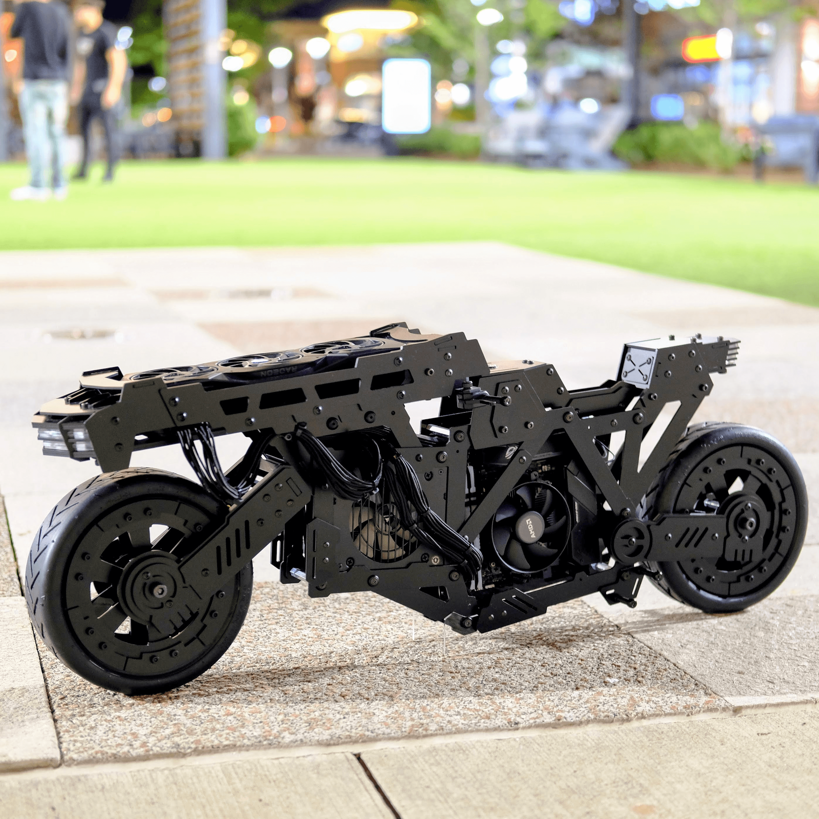 Quantum Retrograde ITX PC Case Bike 3d model