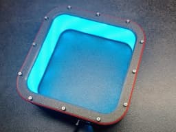 Square Lamp (LED strip) 3d model
